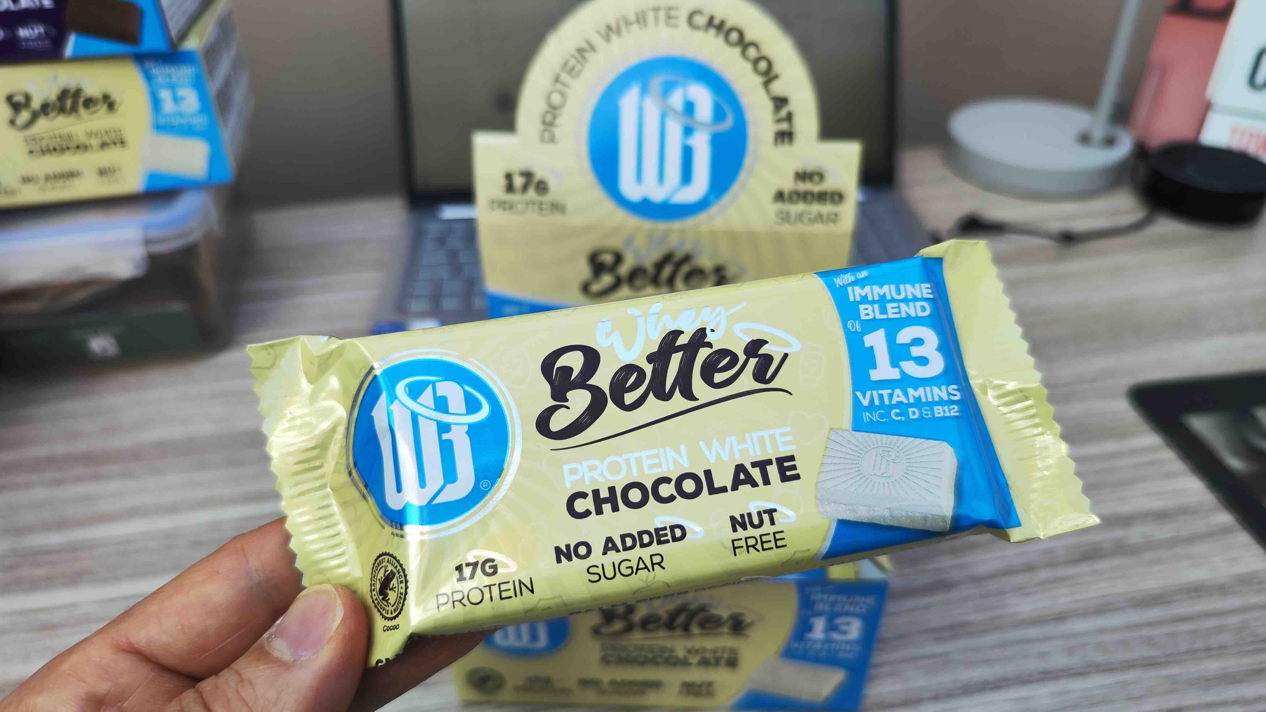 WHEYBETTER® Protein white chocolate bar