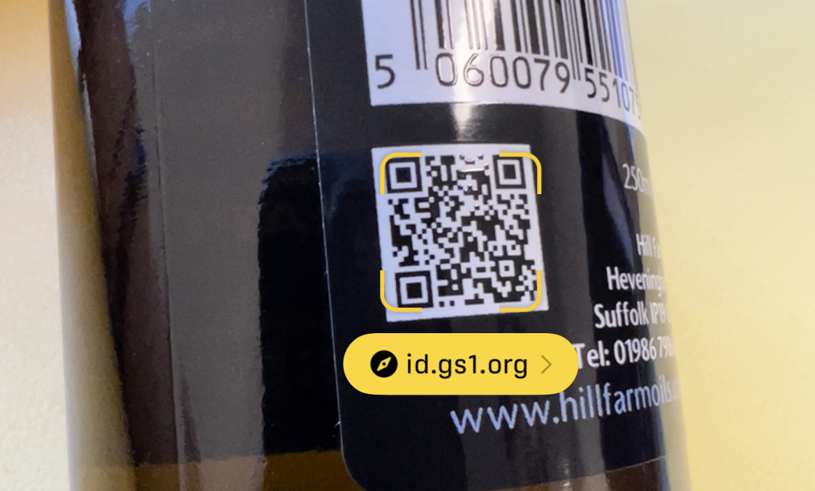 When a GS1 Powered QR code is scanned, Orca Scan’s GS1 Digital Link solution generates a landing page for your product. 