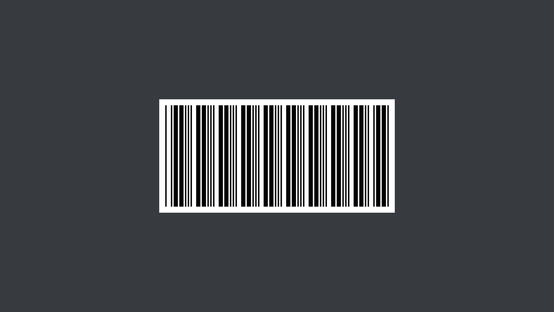 Example of a Code 39 barcode