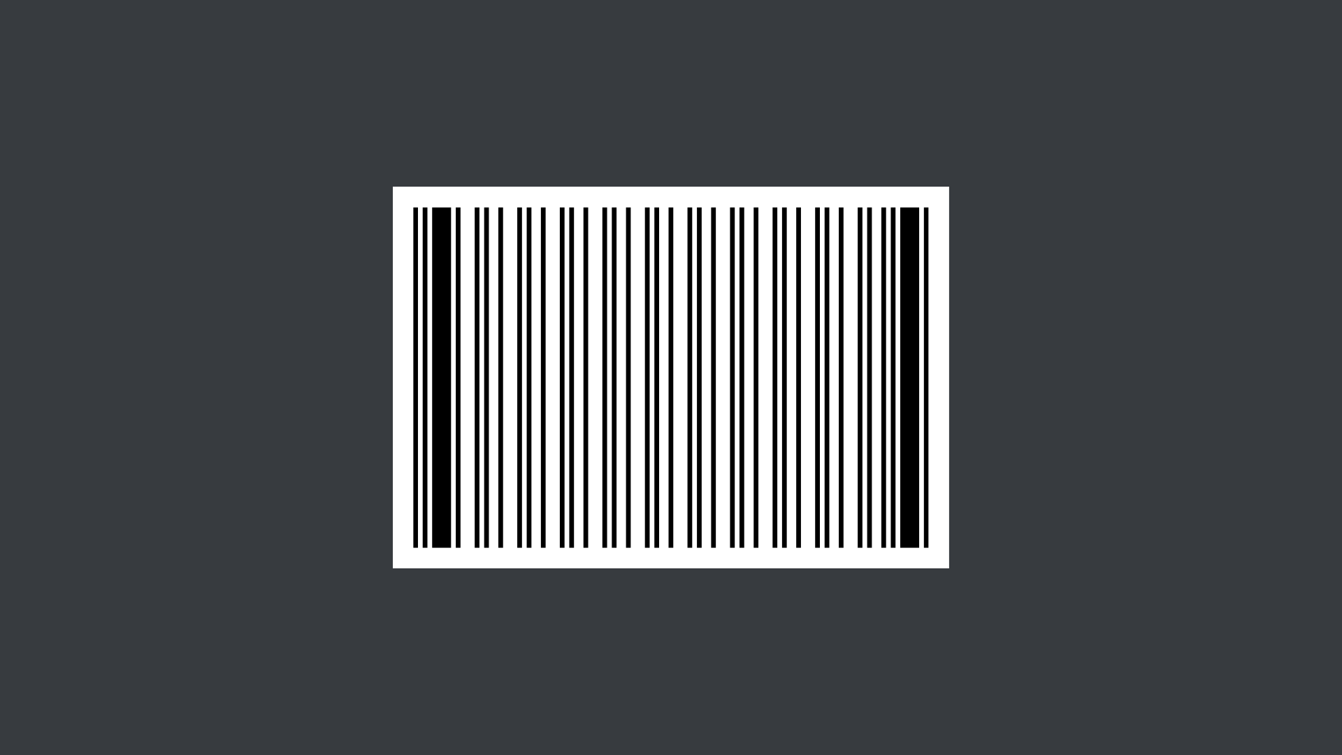 Example of a Code 93 barcode