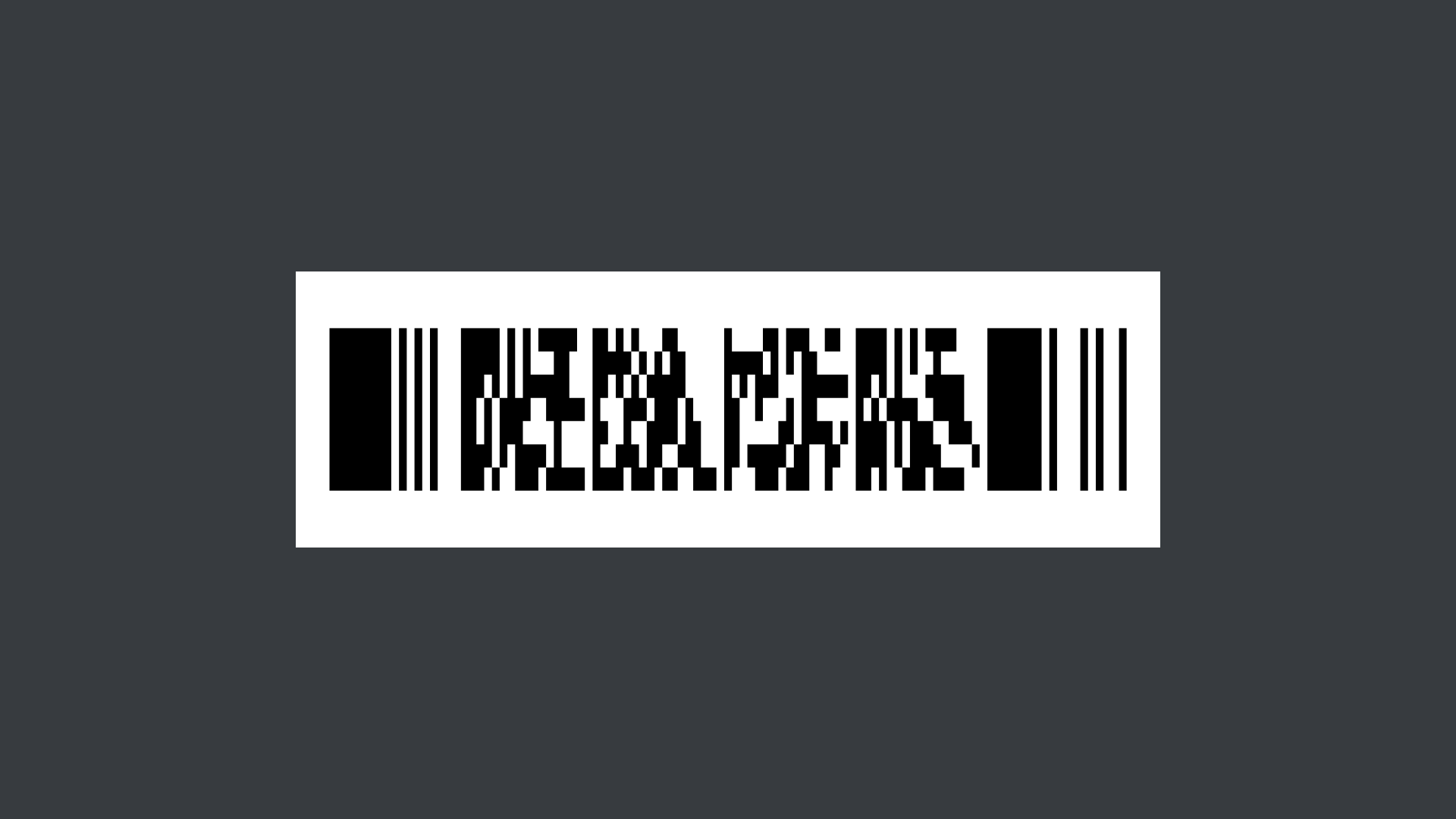 Example of a PDF417 barcode