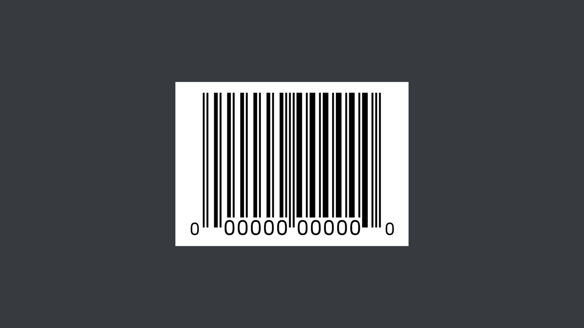 Example of a UPC barcode