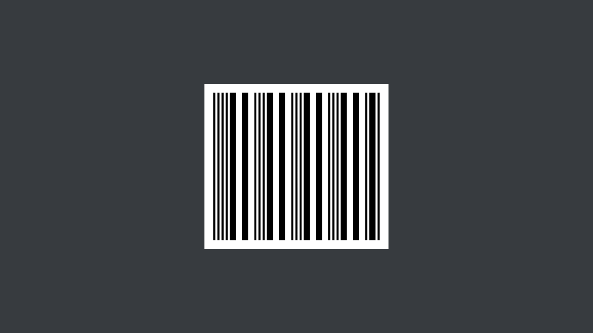 Example of an ITF barcode