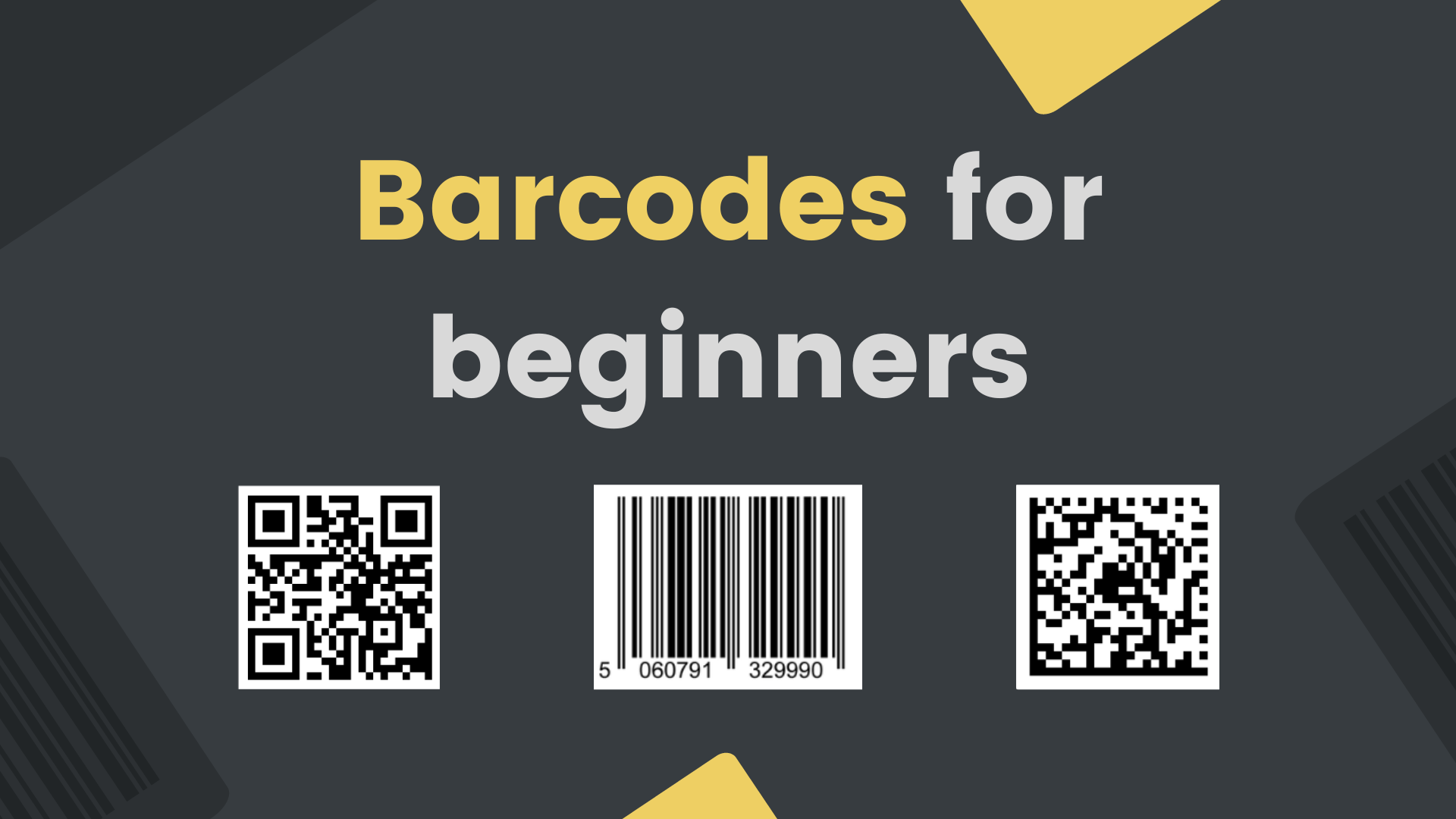 Learn everything there is to know about barcodes
