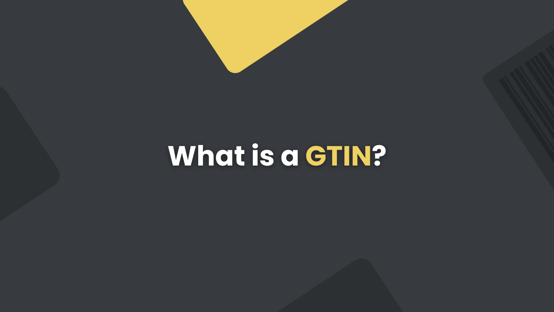 What is a GTIN barcode?