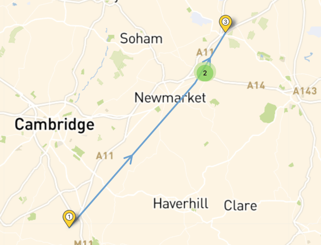 View the different locations where the asset has been scanned previously