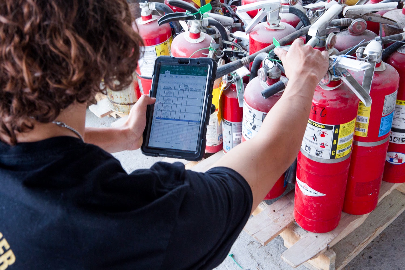 Orca’s Excel integration means facilities can easily review inspections from the West Fire Extinguisher Service 