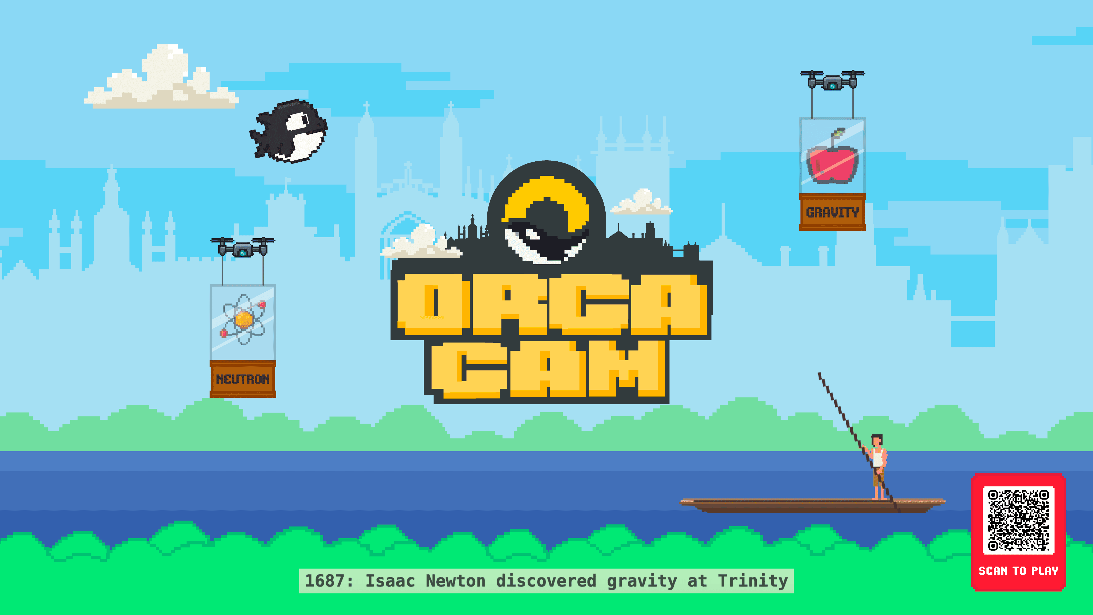Show HN: OrcaCam – A Flappy Bird-style game celebrating Cambridge innovation