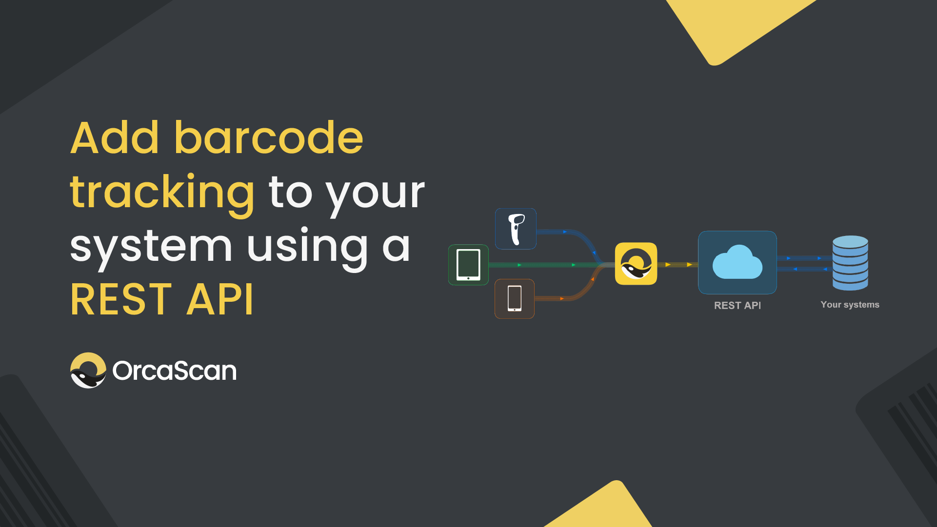 Add barcode tracking to your system using a REST API