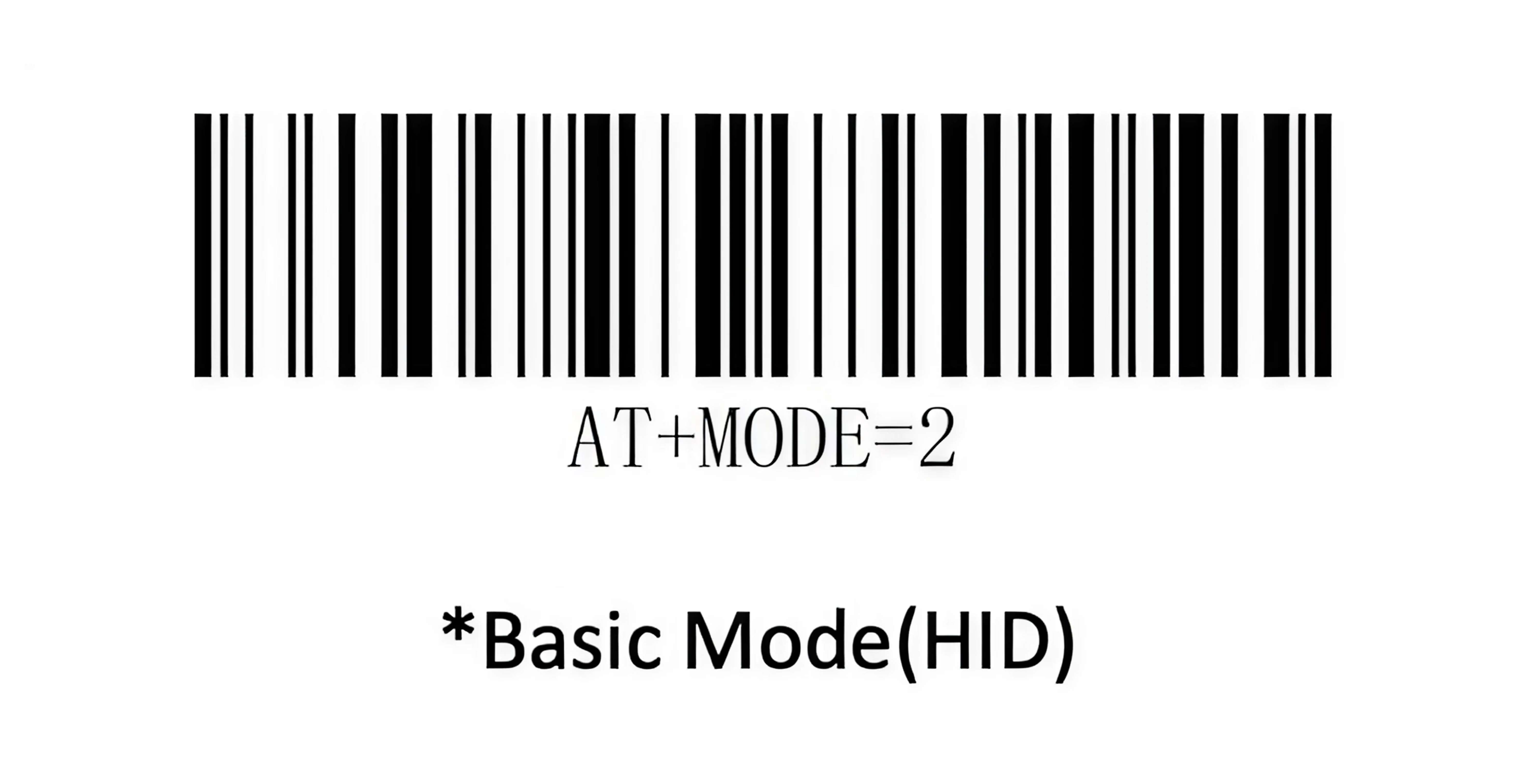 Barcode to enable Bluetooth HID Key emulation for the NETUM C750 scanner