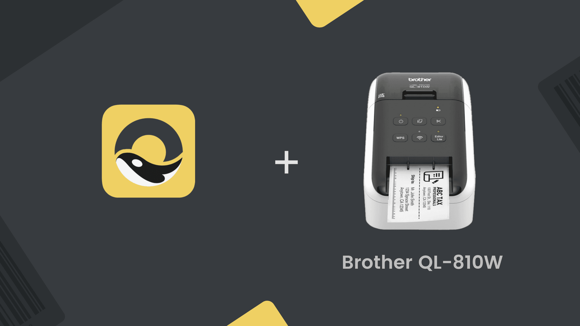 How to print barcodes using the Brother QL-810W printer