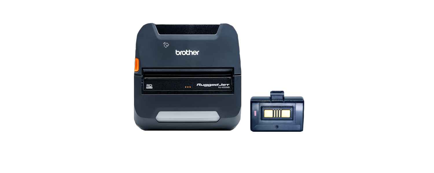 Brother RuggedJet RJ-4250WB mobile barcode printer