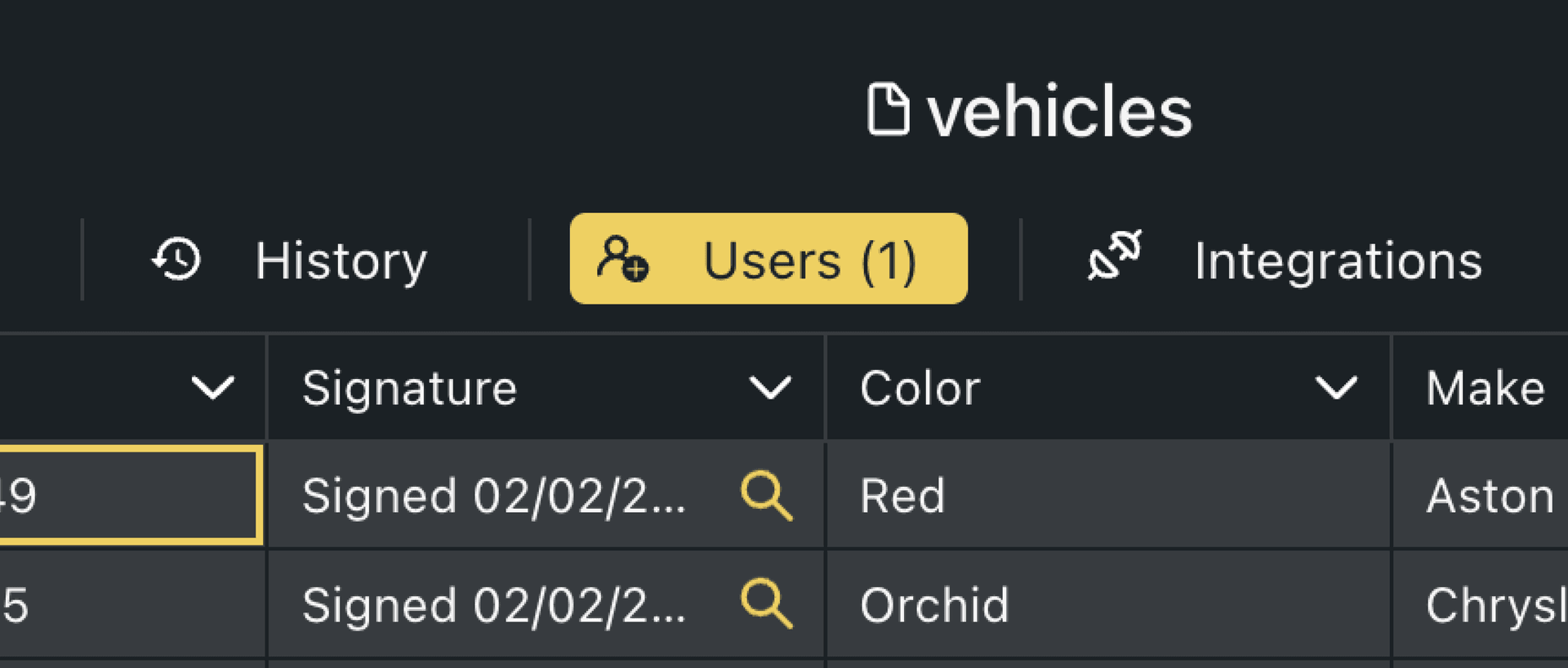 Click the Users tab to add users to your sheet