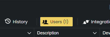 Click the Users tab to add users to your sheet
