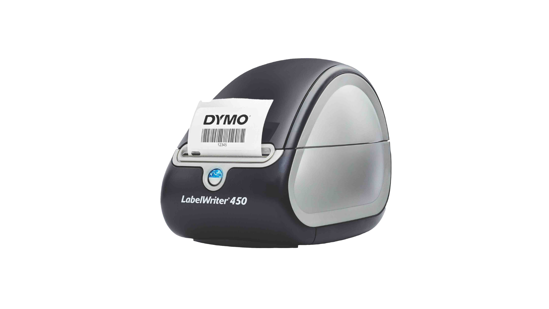 DYMO LabelWriter 450 printing a barcode label