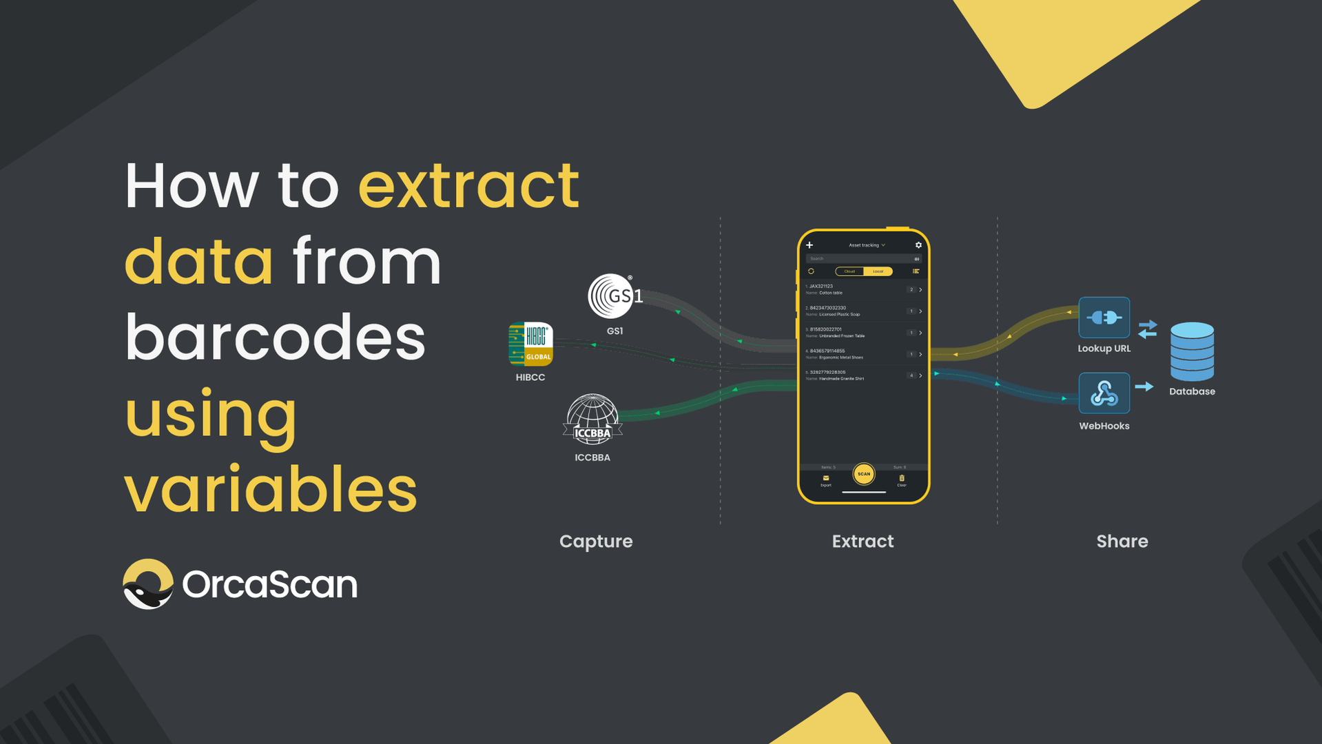 How to extract data from barcodes