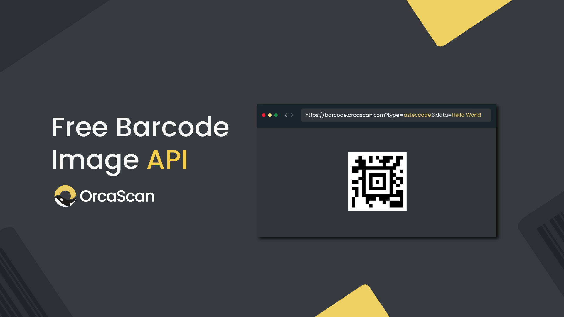 Free Barcode Image API