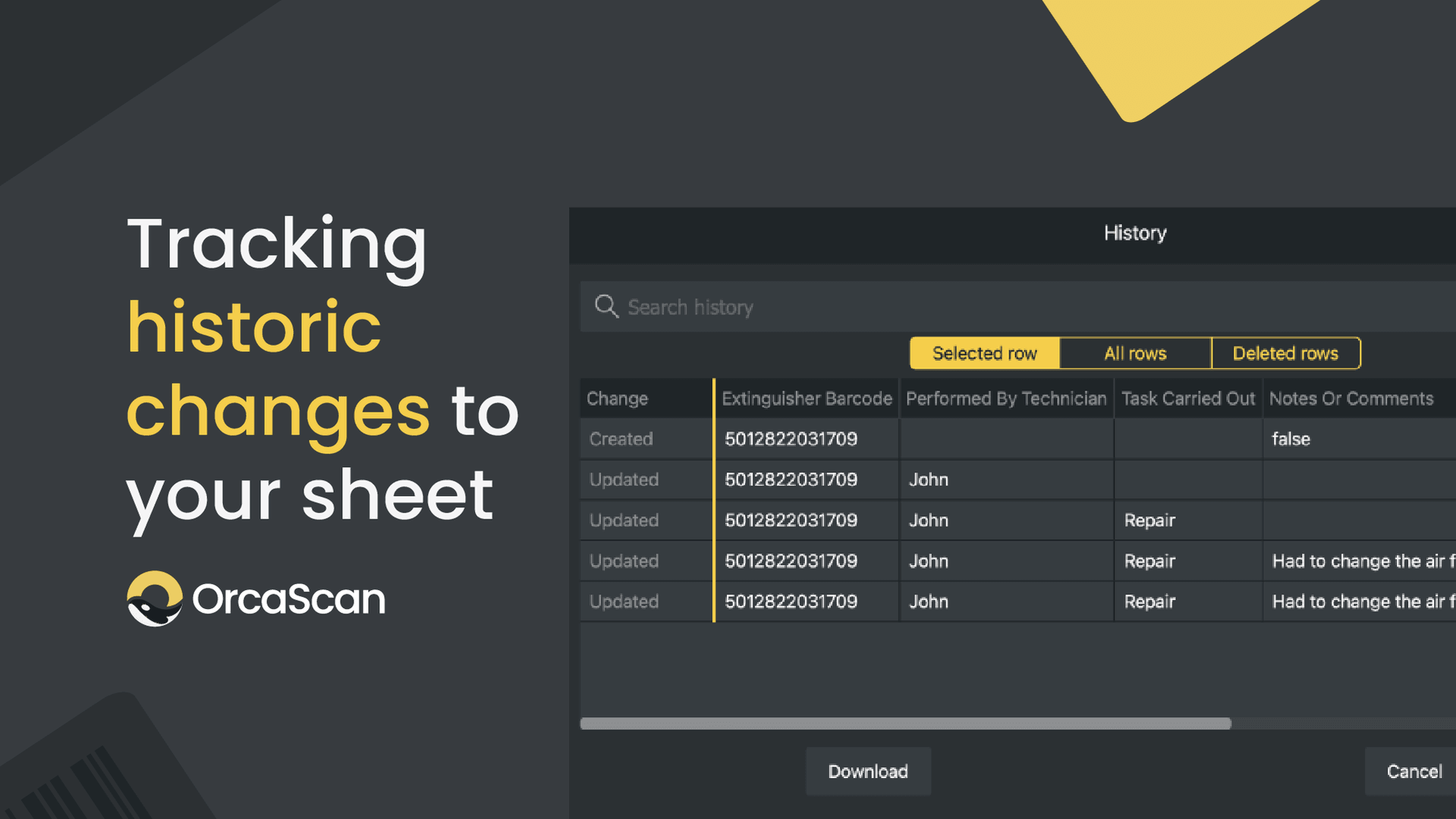 Tracking historic changes to your sheet