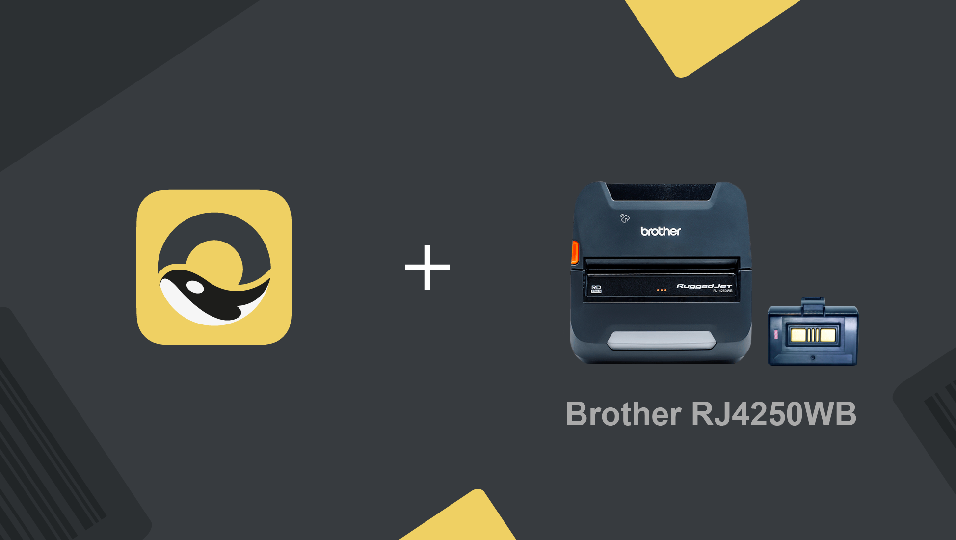 How to print barcodes using the Brother RJ4250WB printer