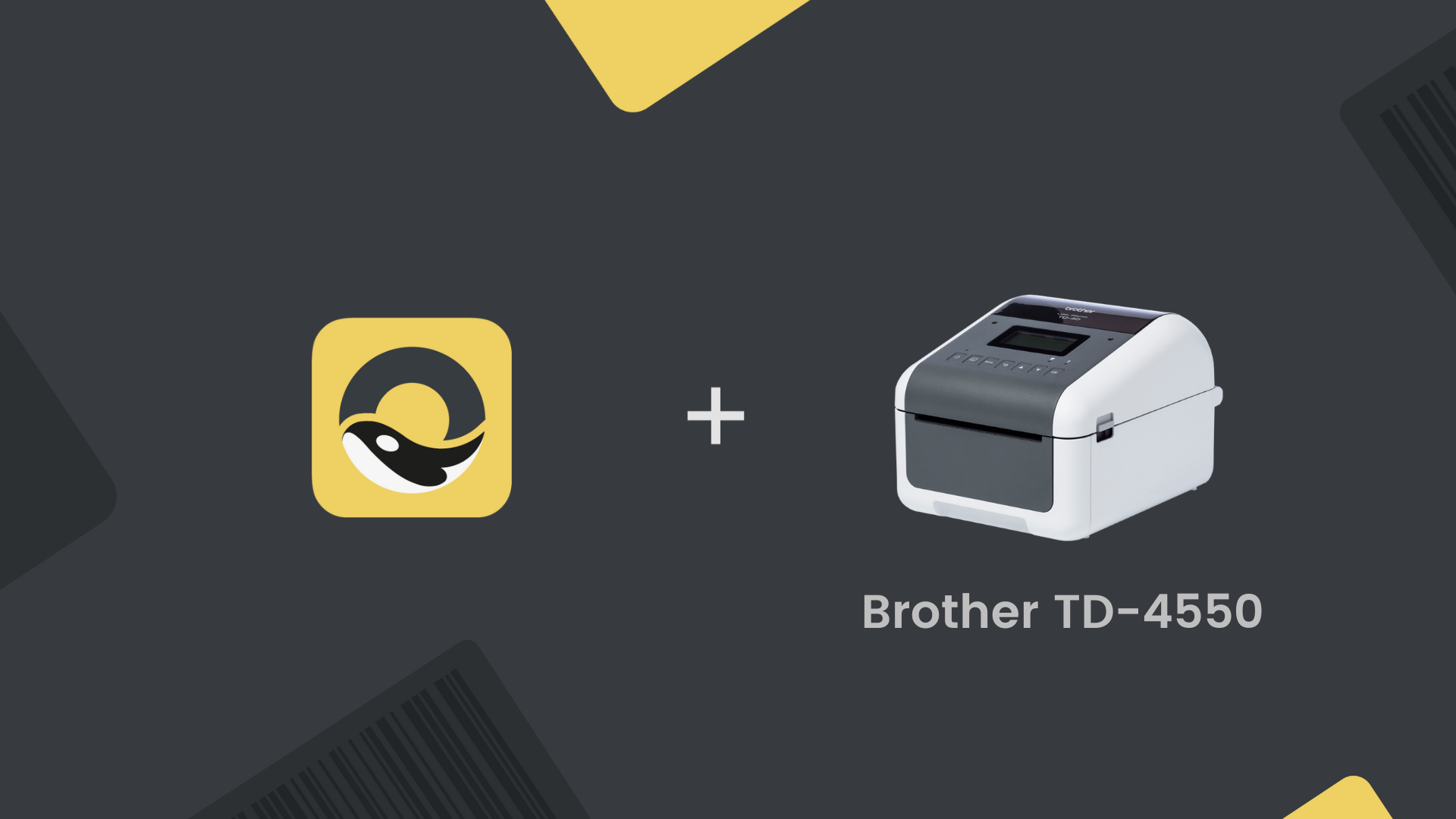 How to print barcodes using the Brother TD-4550DNWB printer