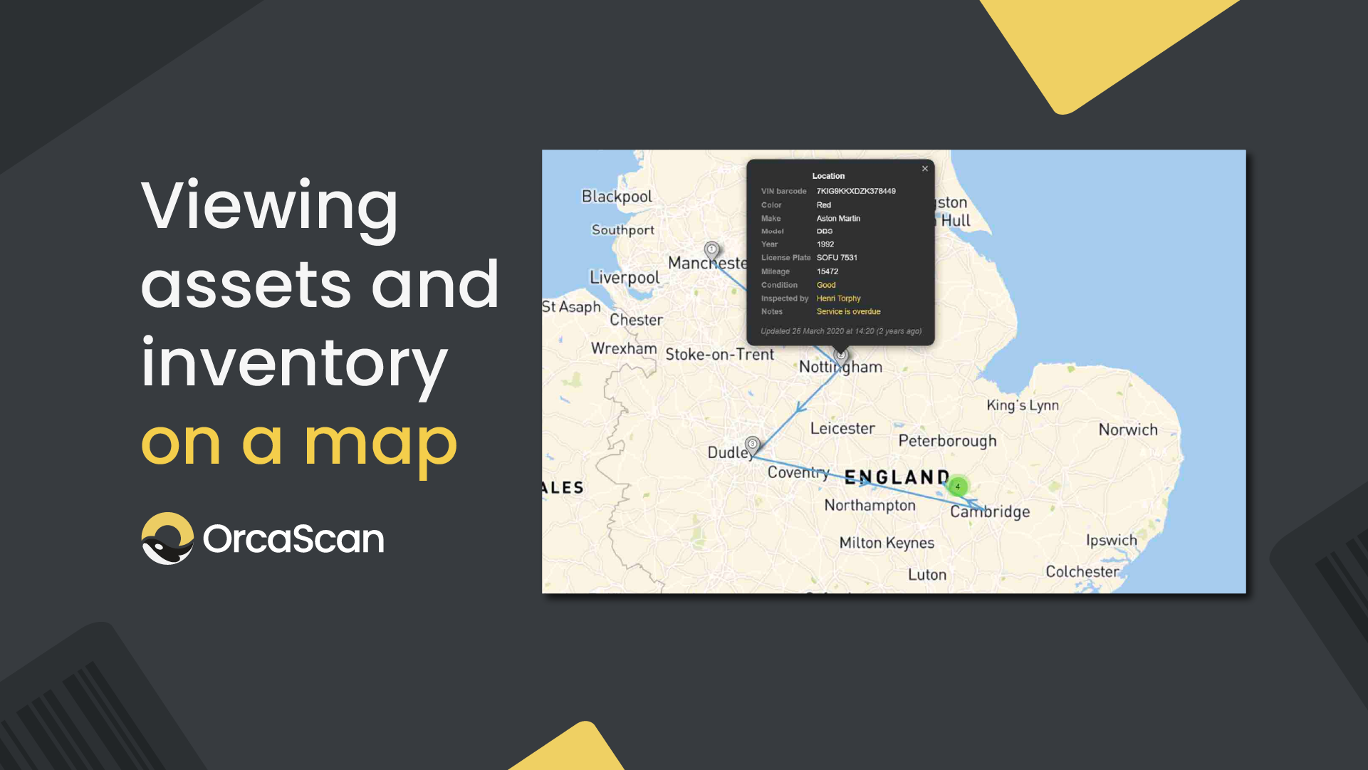 How to view assets and inventory on a map