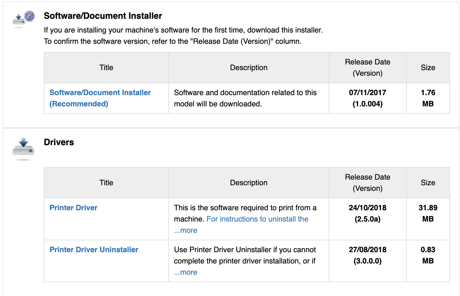 Install the Driver and the Document Installer