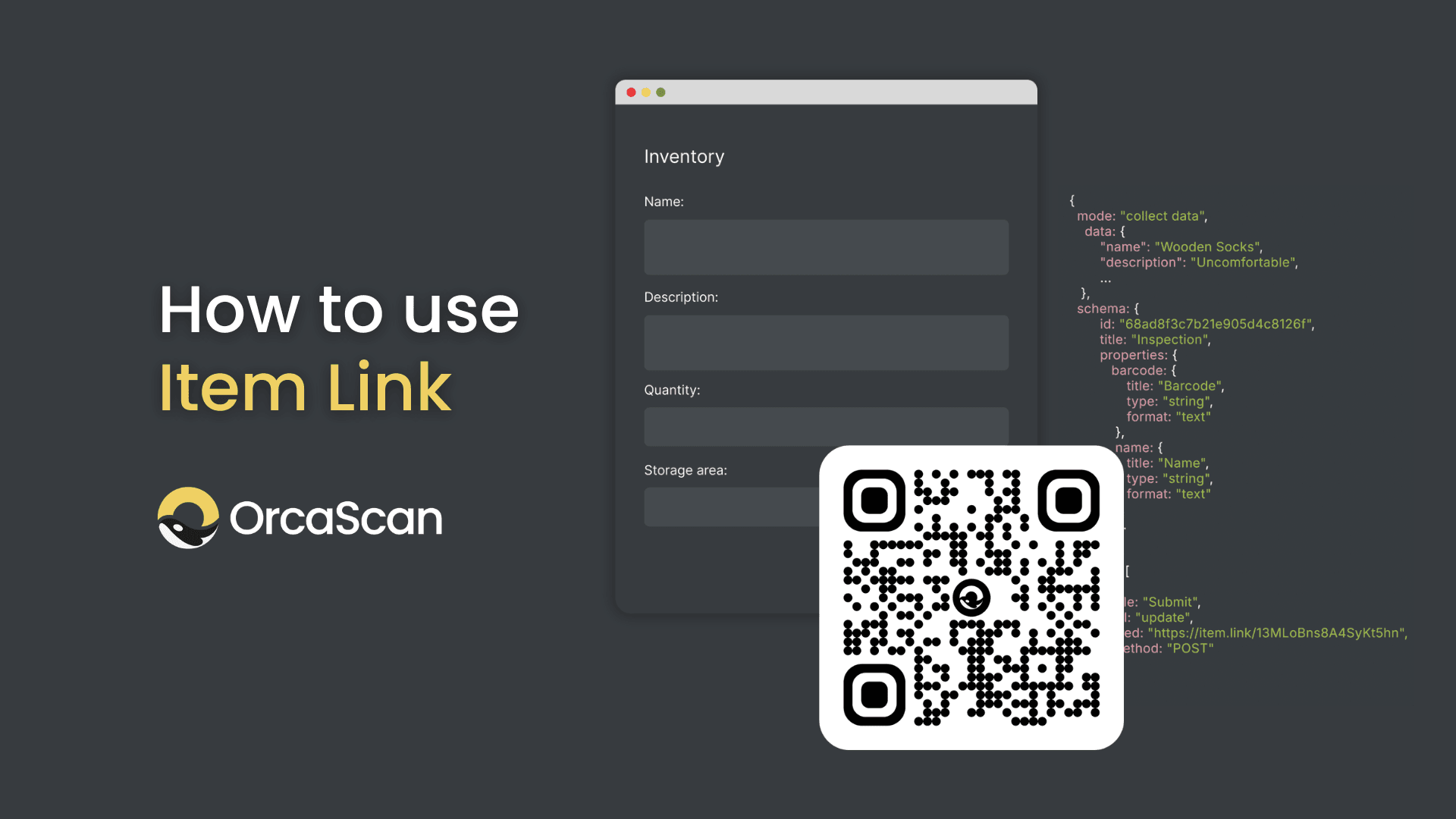 How to use Item Link QR Codes