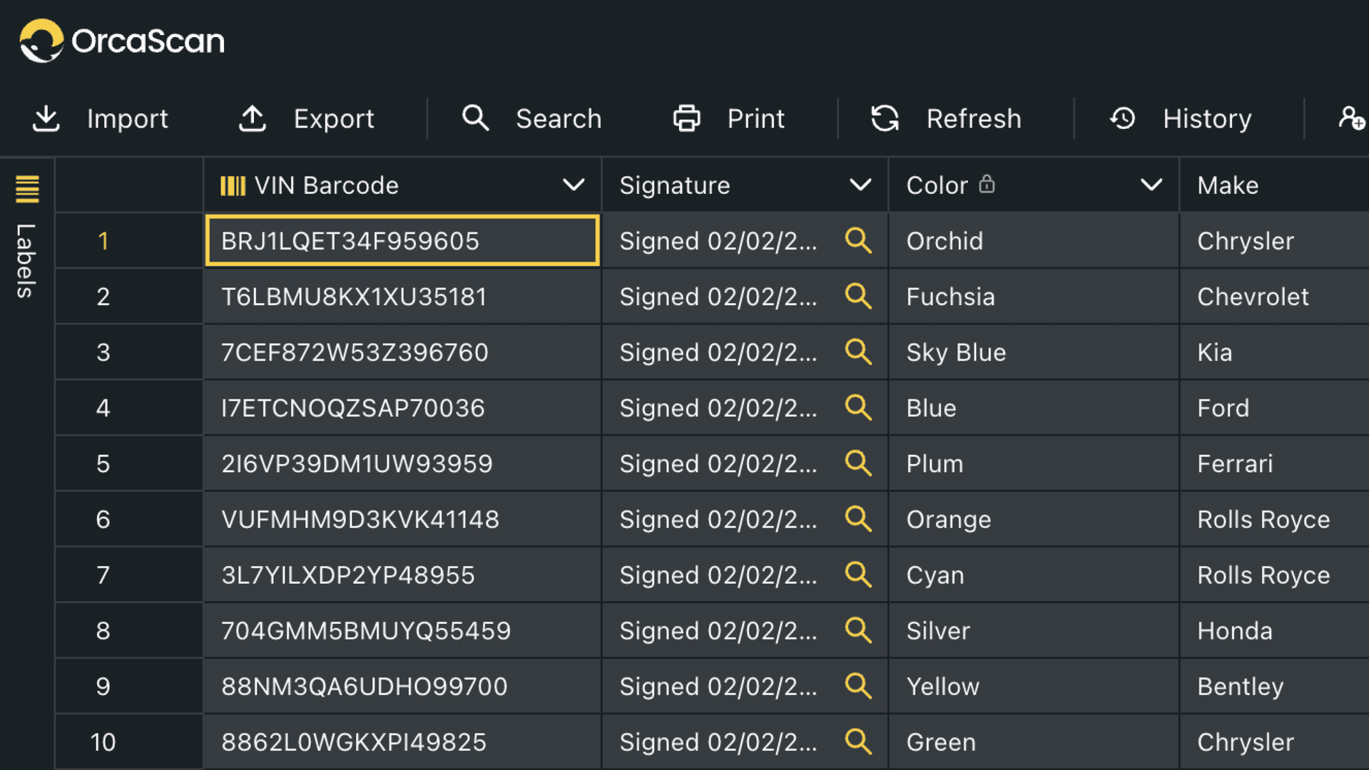 Make changes to your Orca Scan sheet via an external system using WebHook In