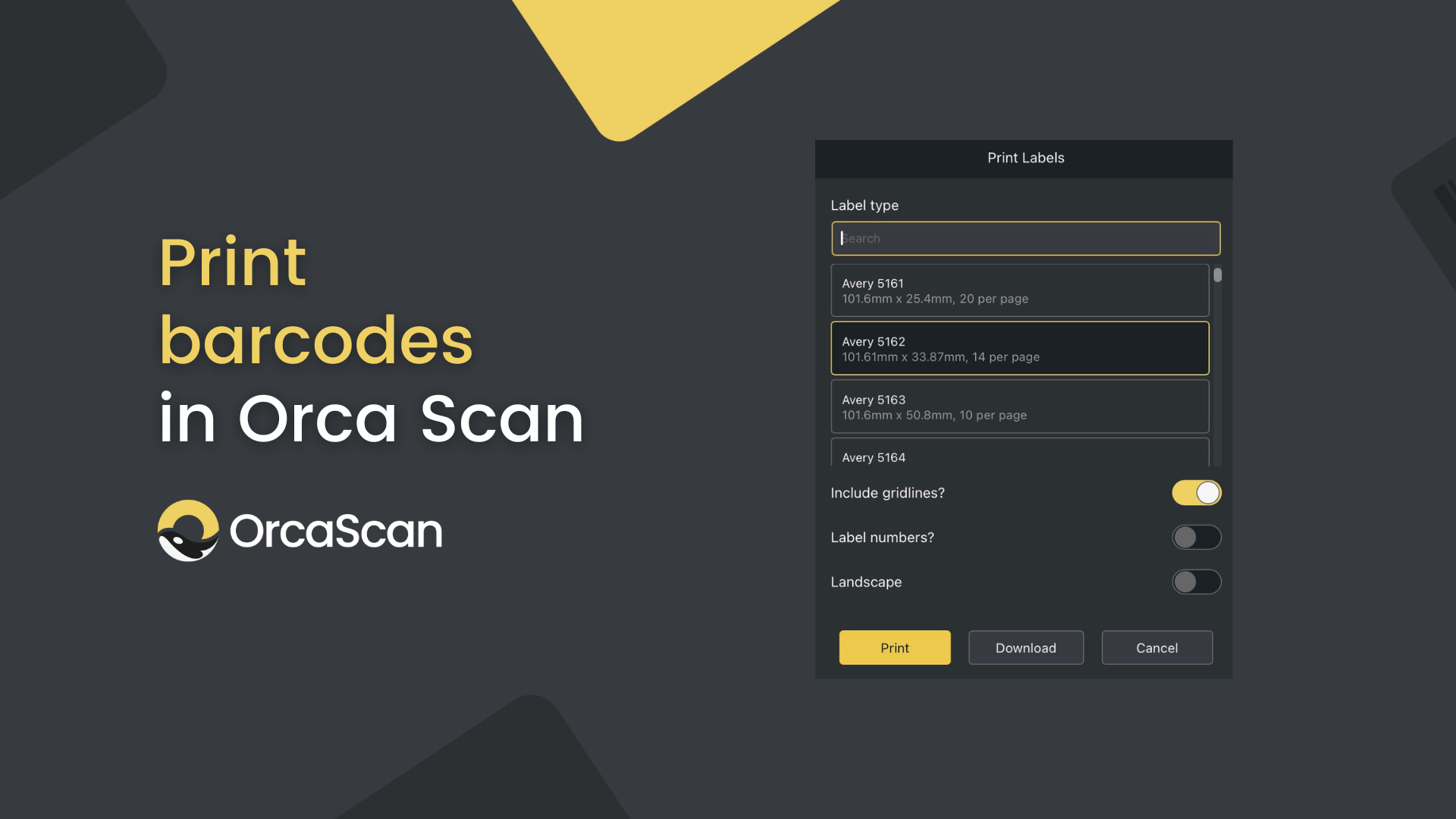 How to print barcode labels
