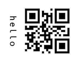 QR code in landscape mode