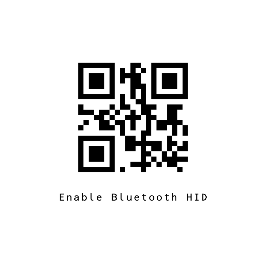 QR code to enable Bluetooth HID Key emulation for the Tera 8100 scanner.