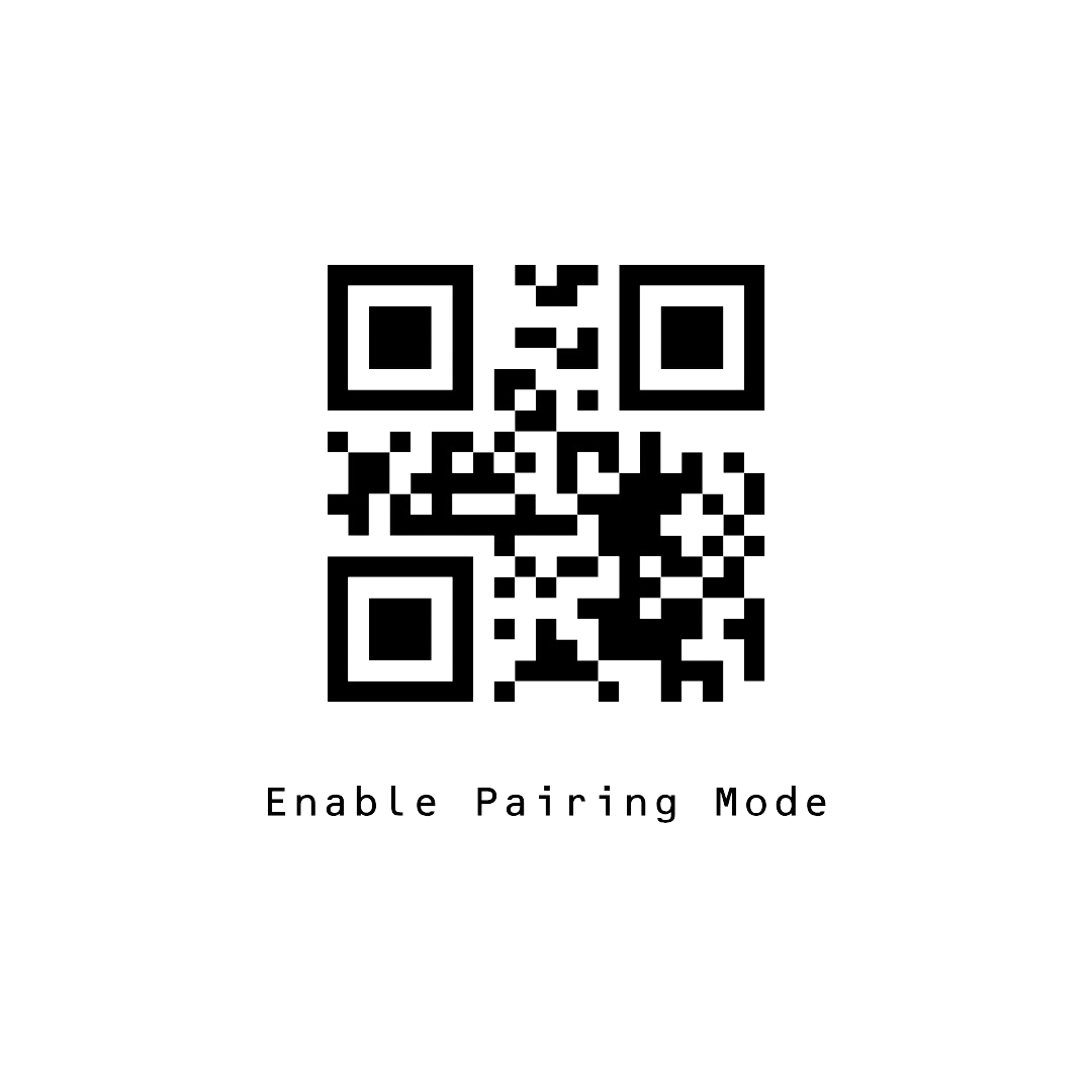 Scan the Wireless Bluetooth Pairing barcode