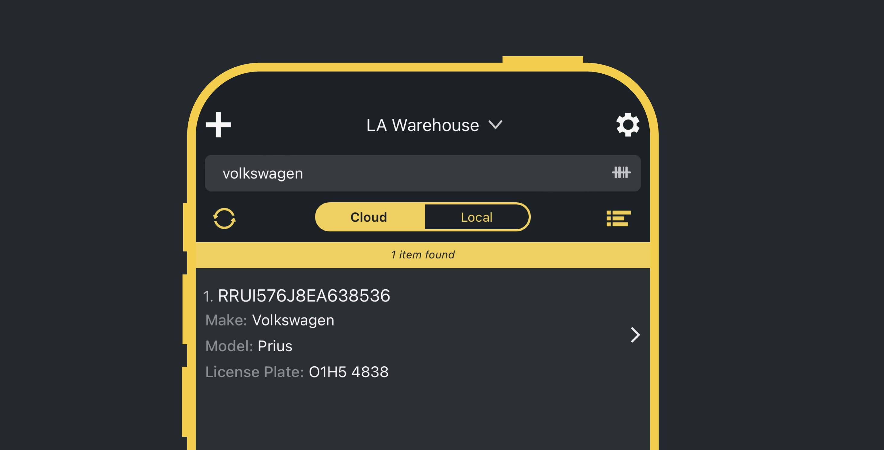 You can use the search bar to find a specific entry in your sheet