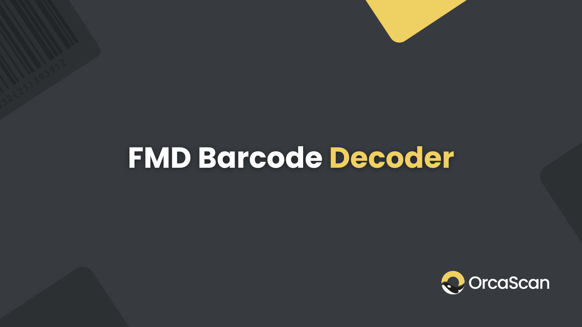 FMD Barcode Decoder