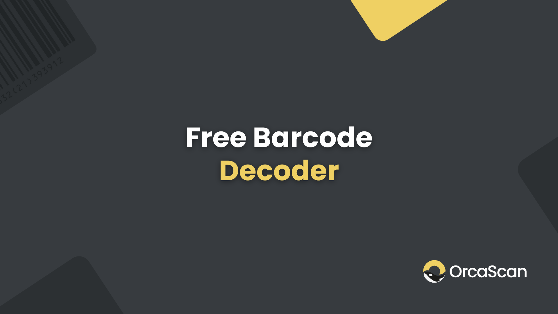 Free Barcode Decoder