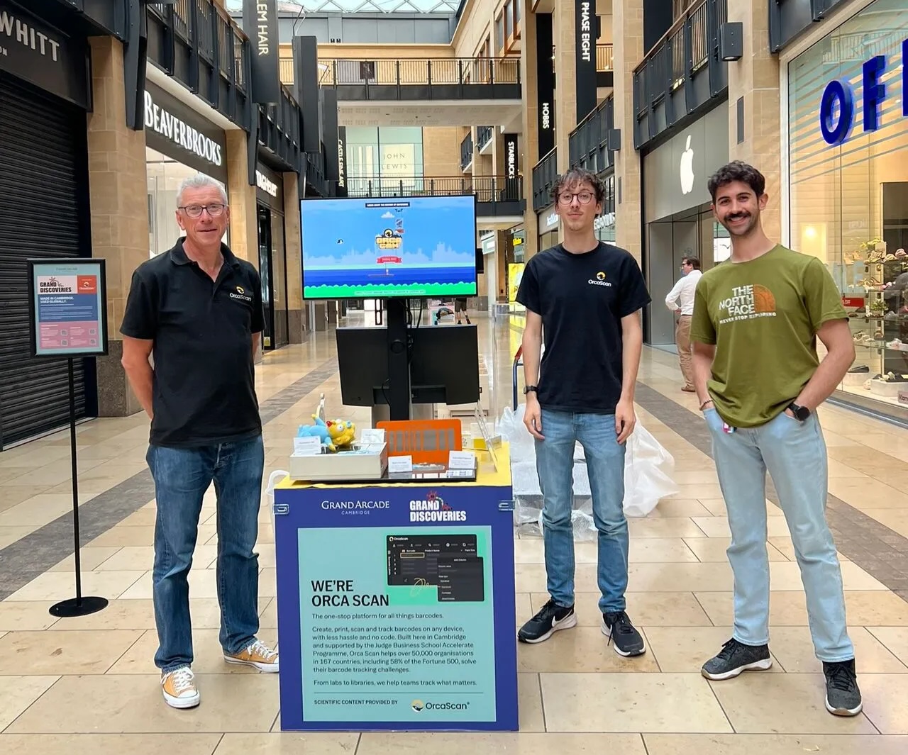 Orca Team at the Grand Arcade Exhibit (photo credit Julie Kervadec)
