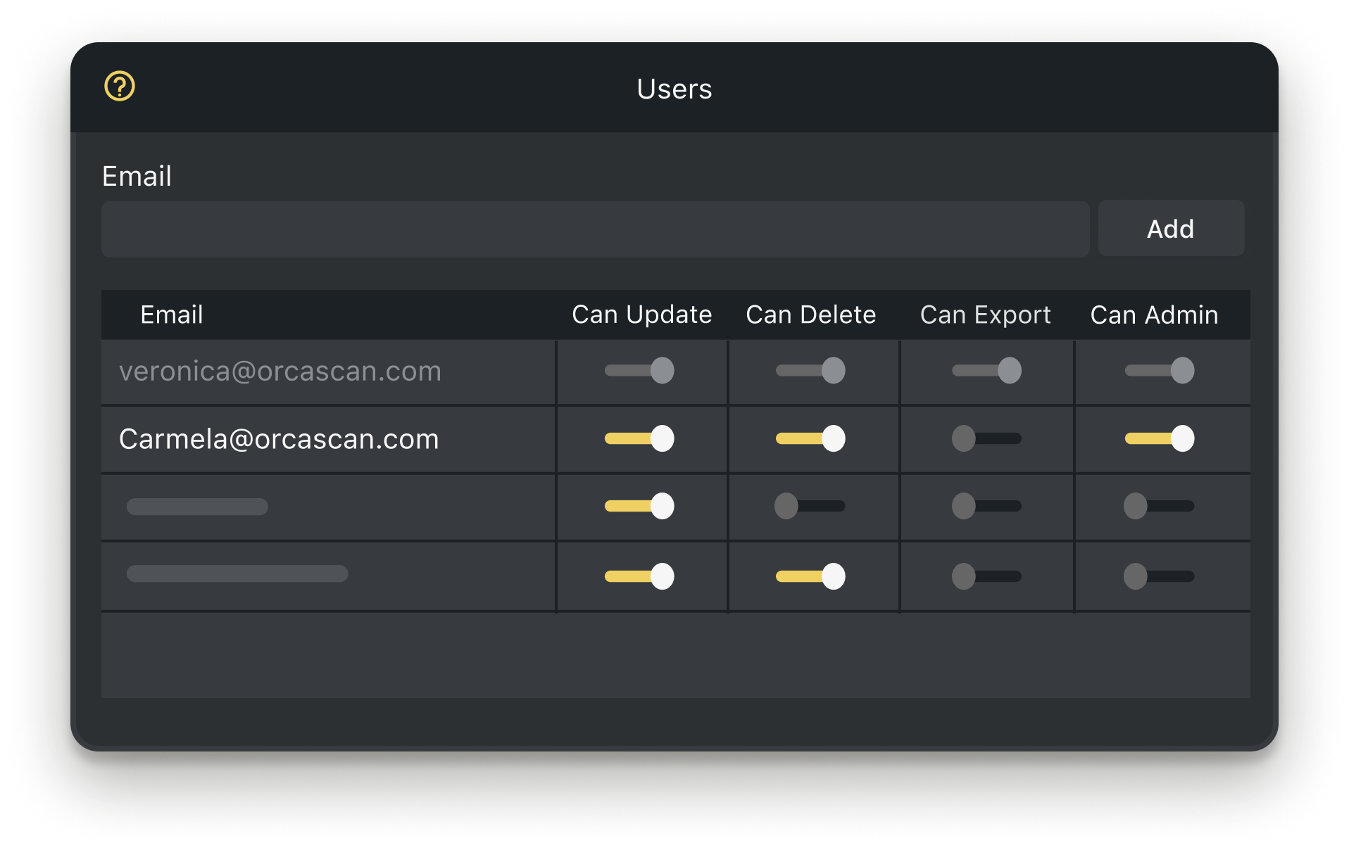 Add Users to your Sheet